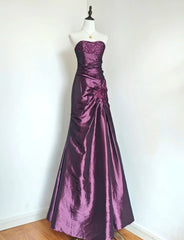 Gorgeous Prom Dress Dark Purple Sweetheart Pleated Gala Dress Evening Dress Formal Dress HZ0319