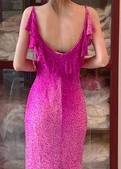 New Design Prom Dress Spaghetti Straps Evening Dress Gala Dress Birthday Party Dress HZ0319