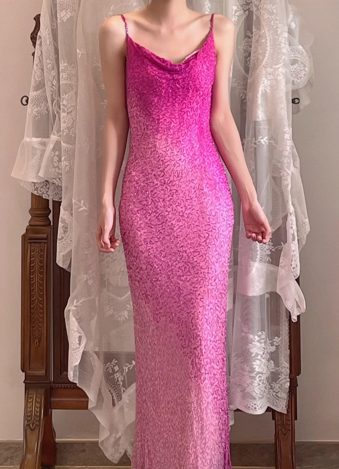 New Design Prom Dress Spaghetti Straps Evening Dress Gala Dress Birthday Party Dress HZ0319
