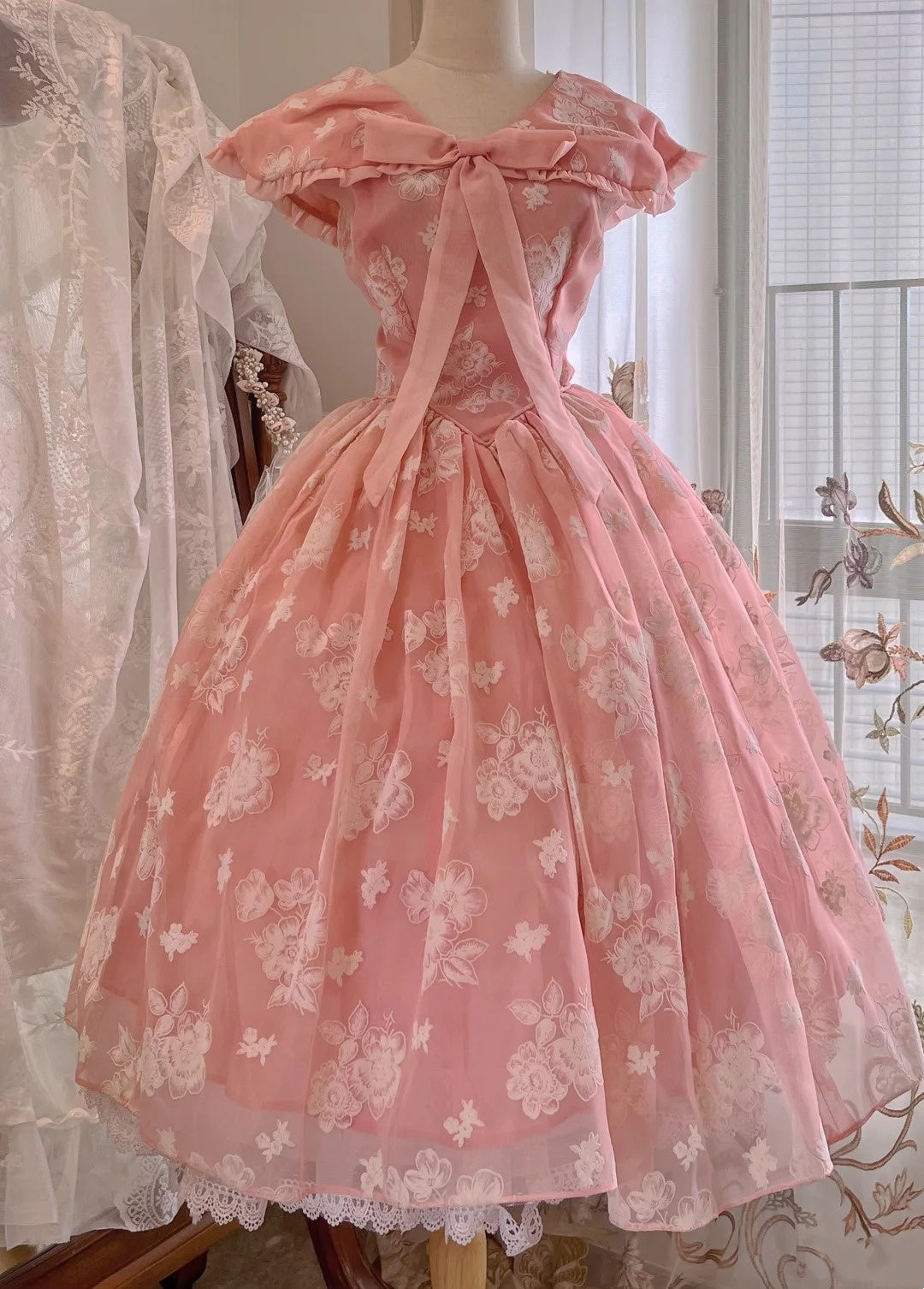 Cute Prom Dress V-neck Print Pleated Evening Dress Gala Dress Birthday Party Dress HZ0319