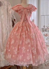 Cute Prom Dress V-neck Print Pleated Evening Dress Gala Dress Birthday Party Dress HZ0319