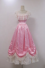 Sweet Prom Dress Square Neck Pleated Lace Ball Gown Evening Dress Quinceanera Dress Birthday Party Dress HZ0319