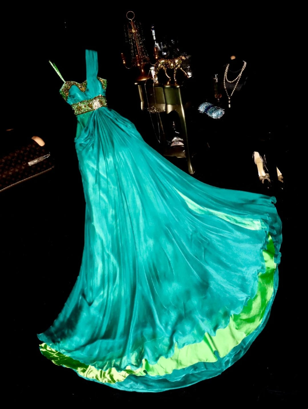Charming Prom Dress Asymmetrical Neck Pleated Evening Dress Gala Dress Formal Dress HZ0319