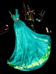 Charming Prom Dress Asymmetrical Neck Pleated Evening Dress Gala Dress Formal Dress HZ0319