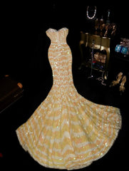Shiny Prom Dress Sweetheart Sequins Mermaid Evening Dress Gala Dress Formal Dress HZ0319