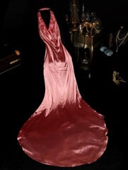 Fashion Prom Dress Halter Pleated Mermaid Evening Dress Gala Dress Formal Dress HZ0319
