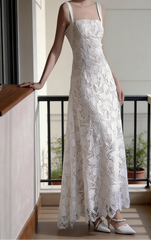 New Arrival Wedding Dress Spaghetti Straps Lace Backless Wedding Dress HZ0319