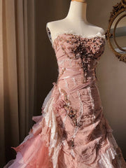Beauty Prom Dress Sweetheart Ruffle Pleated Quinceanera Dress Ball Gown Evening Dress HZ0319