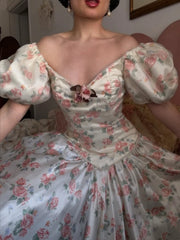 Elegant Prom Dress Off Shoulder Pleated Print Gala Dress Evening Dress Formal Dress HZ0319