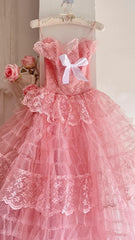 Sweet Prom Dress Strapless Tulle Gala Dress Evening Dress Formal Dress HZ0319