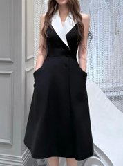 Minimalist Prom Dress V-neck Slit Gala Dress Evening Dress Formal Dress HZ0319