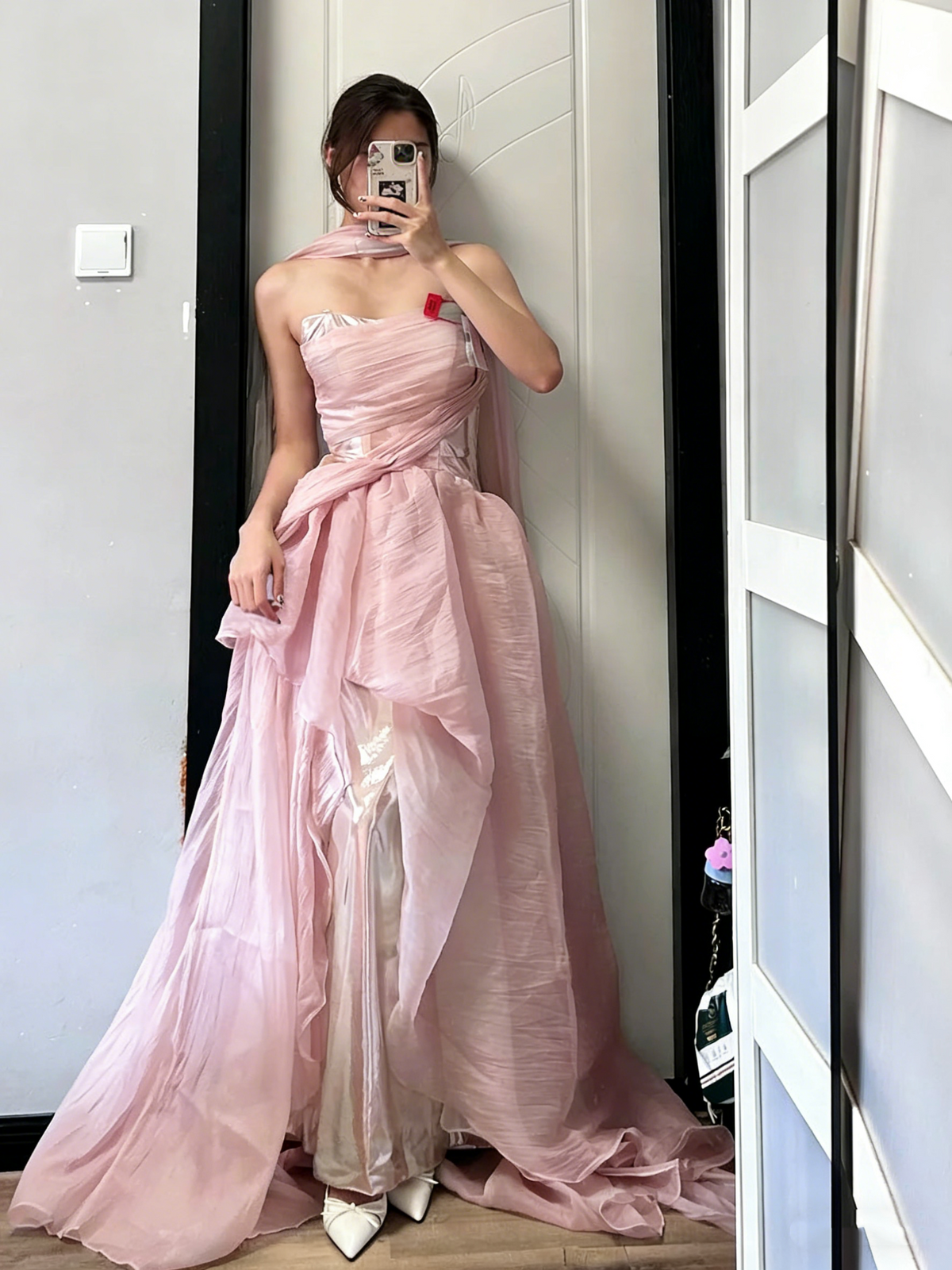 Charming Prom Dress Strapless Pleated Gala Dress Evening Dress Formal Dress HZ0319