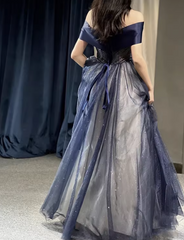 New Arrival Prom Dress Off Shoulder Pleated Tulle Gala Dress Evening Dress Formal Dress HZ0319