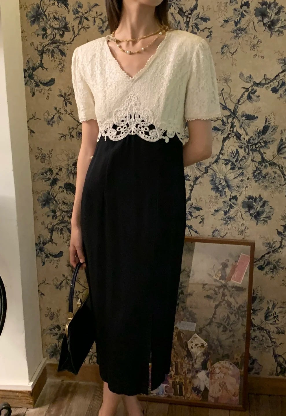 Minimalist Prom Dress V-neck Slit Gala Dress Cockatail Dress Evening Dress HZ0319