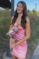 Straps Short Cocktail Dress Parties Formal Prom Dresses