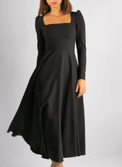 A-line/Princess Square Tea Long Wedding Dress