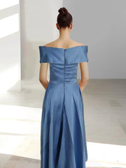 A-line/Princess Off Shoulder Pocket Mother of the bride dresses