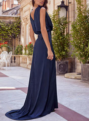 A-line/Princess V-neck Sleeveless Ruffles Mother of the bride dresses