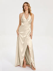 Ruched Split Party Dresses