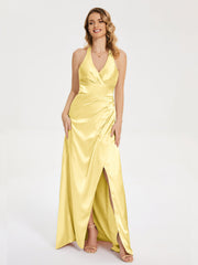 Ruched Split Party Dresses