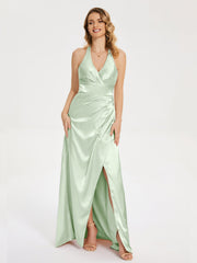 Ruched Split Party Dresses
