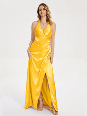 Ruched Split Party Dresses