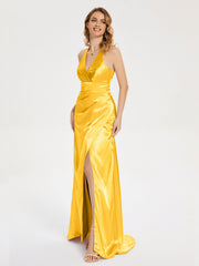 Ruched Split Party Dresses