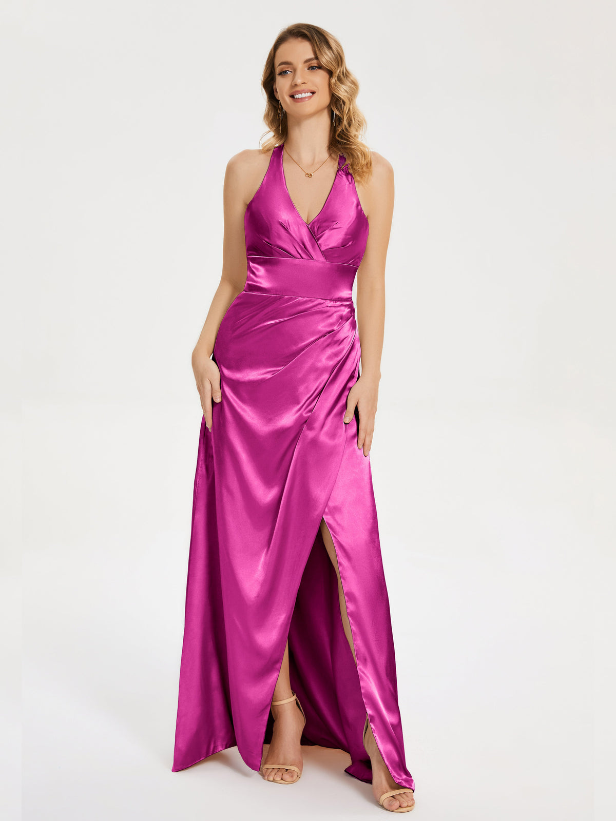 Ruched Split Party Dresses