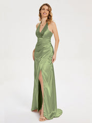 Ruched Split Party Dresses