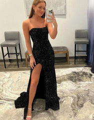 Wholesale Mermaid Glitter Off-the-Shoulder Backless Prom Dress With Sequins prom dresses with long sleeves