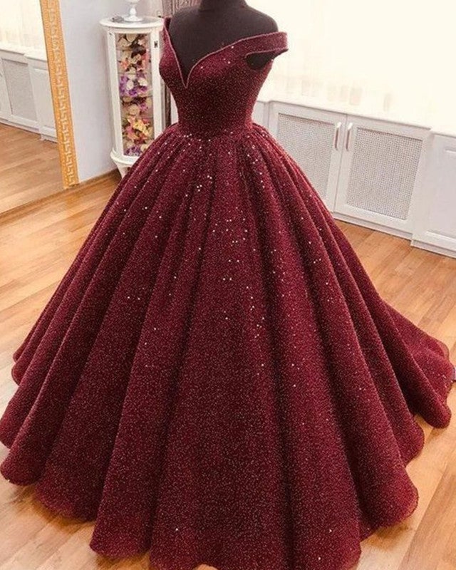 Mexican Quinceanera Dresses Ball Gown Sequin Off Shoulder
