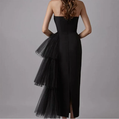 Sexy Sheath Strapless Evening Dress Elegant Homecoming Dress SH585