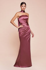 Nicolette Gown - Mauve Rose