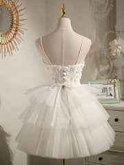 Princess Ivory Hoco Dress Short Homecoming Dresses SH244