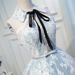 Gray Lace Hoco Dress Short Homecoming Dresses SH250