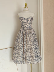 Sexy A line Sweetheart Floral Holiday Dress Travel Vacation Dresses Birthday Dress SD1250