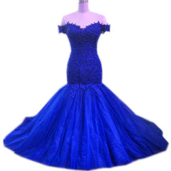 Off Shoulder Mermaid Dress Appliques