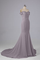 Uit de schouder zandloper Court Train Bruidsmeisje jurken