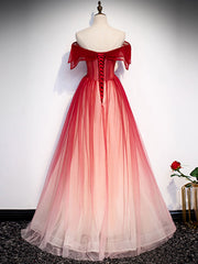 Off the Shoulder Burgundy Prom Dresses, Wine Red Off Shoulder Formal Graduation Dresses