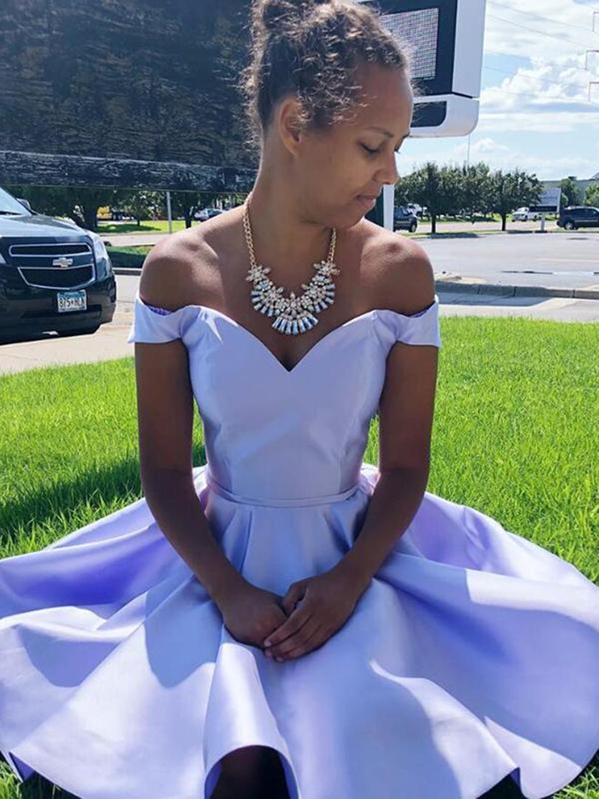 Off the Shoulder Short Purple Prom Dresses, Off Shoulder Short Purple Graduation Homecoming Dresses