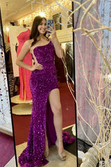 One Shoulder Long Emerald Green Prom Dress Mermaid Sequin