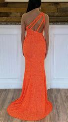 Burgundy Sequined Mermaid Long Prom Dresses, AST1587