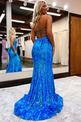 P1042 - Strapless Sweetheart Appliques Sleeveless Mermaid Prom Party Formal Dress