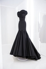 Sexy Mermaid Long Black Prom Dresses P1266
