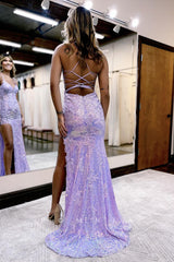 P1274 - Plunging V-Neck Glitter High Slit Appliques Party Prom Formal Dress
