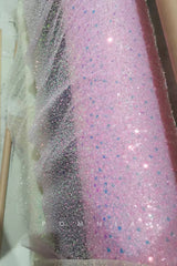 P1286 - Elegant V-Neck Glitter Side Slit Beading Sleeveless Prom Party Dress