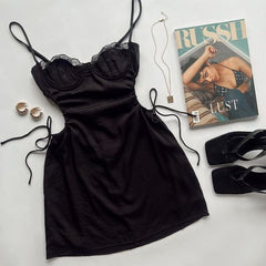 Cute Sheath Black 18th Birthday Dresses Birthday Outfits P1407