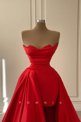 P1435 - Off-Shoulder Scoop Balll Gowns Top Beads Sleeveless Evening Formal Dress