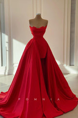 P1435 - Off-Shoulder Scoop Balll Gowns Top Beads Sleeveless Evening Formal Dress