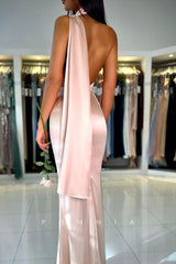 P1508 - Chic&Modern One Shoulder Mermaid Sleeveless Long Party Prom Evening Dress